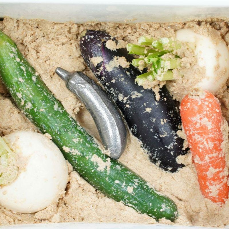 Japanese Cast Iron Eggplant | Nambu Tekki Iron Supplement Tool | Handmade Iron for Tea, Cooking & Pickles, Made in Japan
