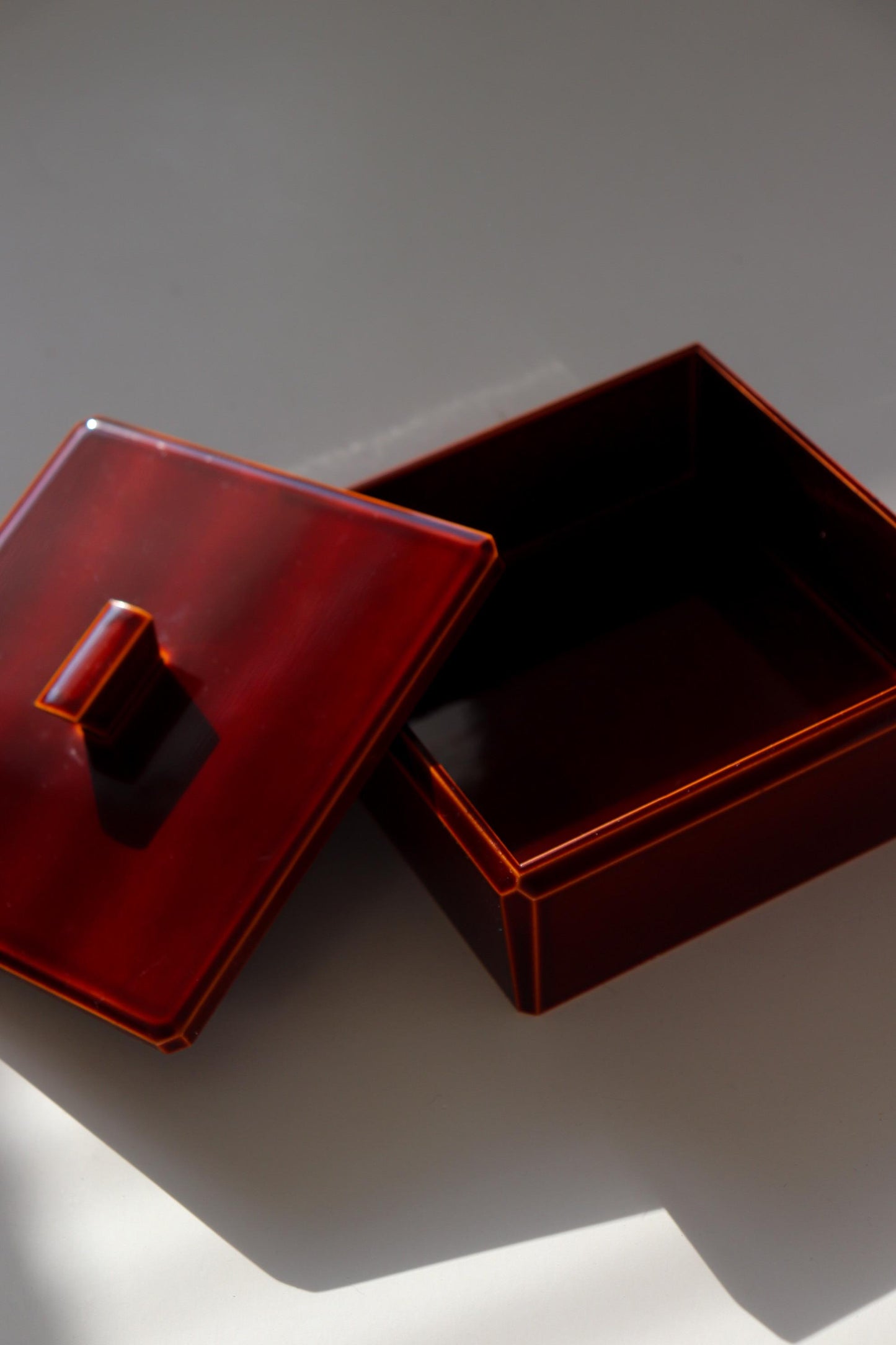 Vintage Hida Takayama Lacquer Sweet Box Japanese Urushi Kashiki Candy Box Traditional Red Lacquer Wagashi Container | Tea Ceremony Tableware