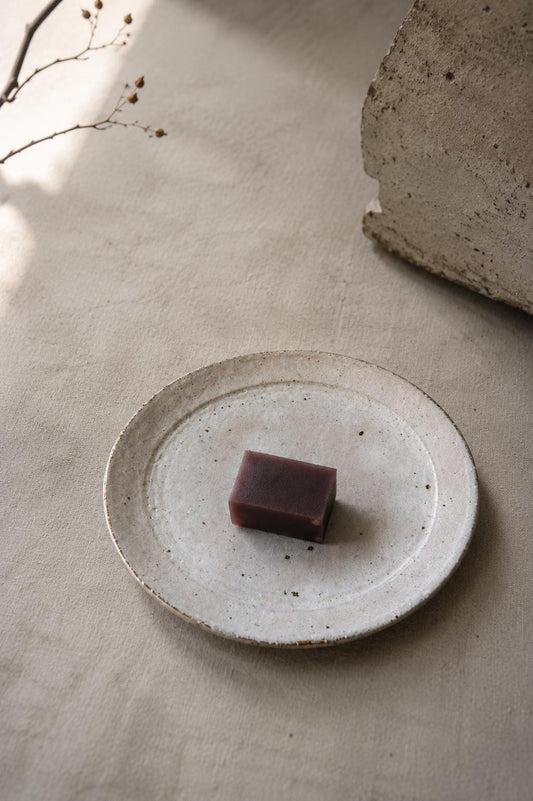 Handmade Kohiki Small Plate by Hyoyama | Japanese Ceramic Dessert Plate | Artisan Pottery Dish | Wabi Sabi Tableware | Made in Japan