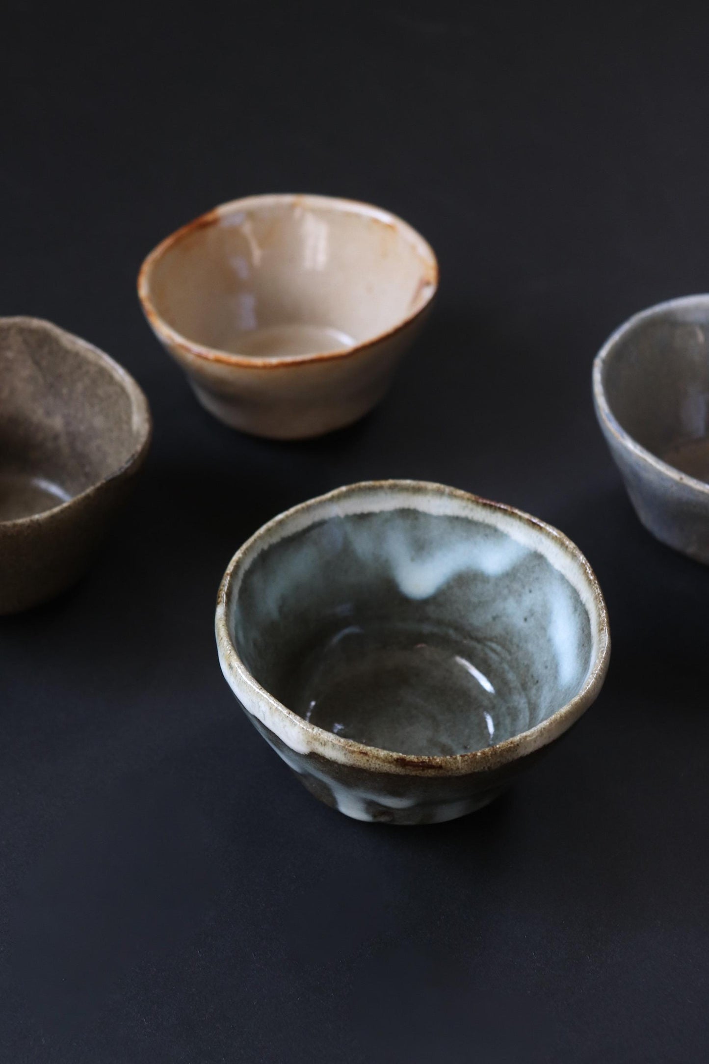 One-of-a-Kind Japanese Ceramic Kobachi Bowl | Handmade Pottery Bowl | Rustic White Glaze Serving Dish |Wabi Sabi Artisan Bowl |Made in Japan