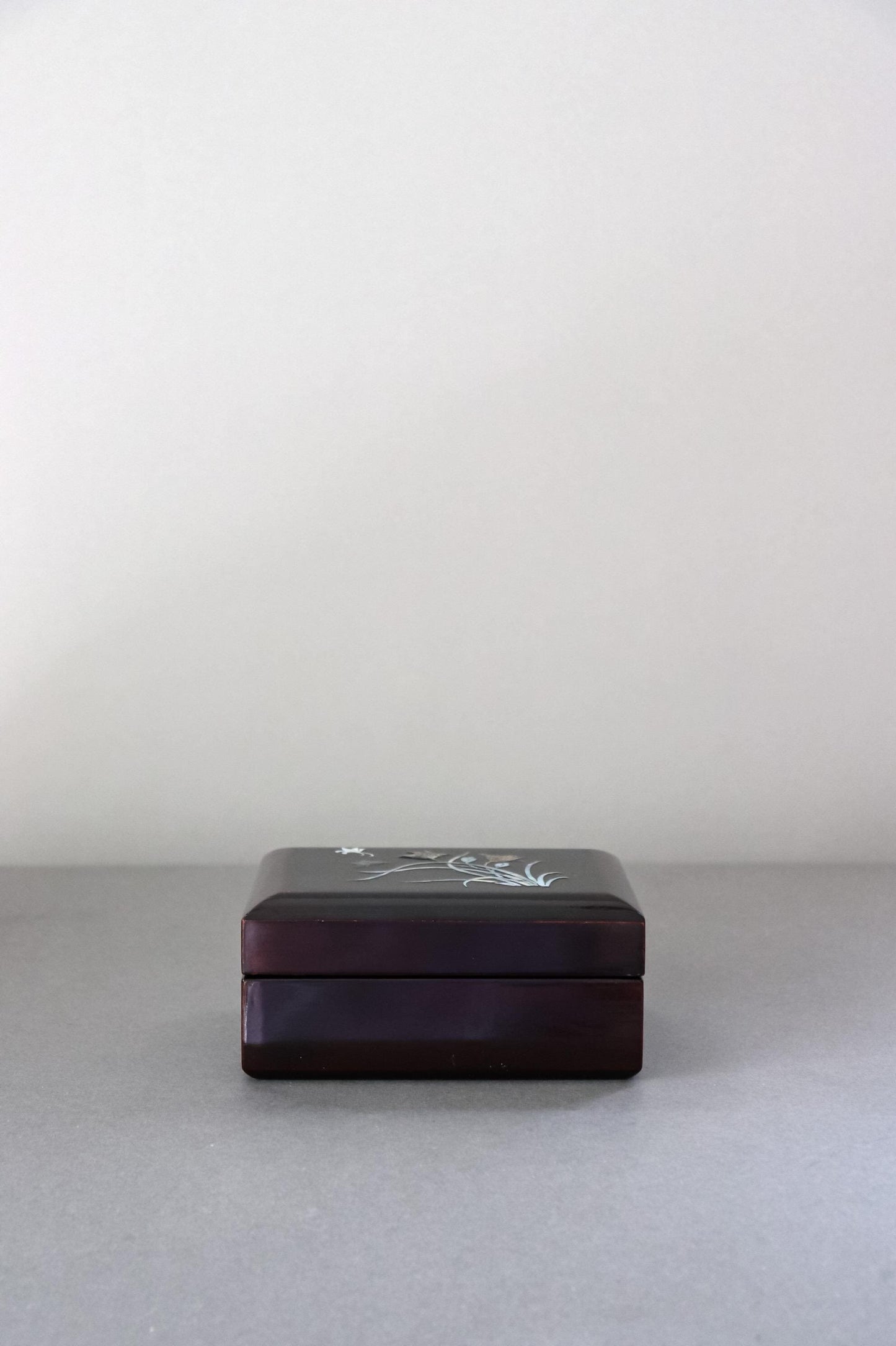 Vintage Raden Lacquer Keepsake Box – Mother of Pearl Jewelry Box, Floral Trinket Box, Decorative Storage, Vintage Collectible