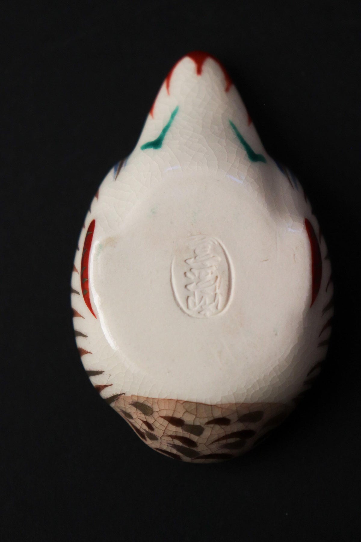 Japanese Mandarin Duck Kogo Incense Box, Omuro Kiln Style, Colorful Ceramic Bird Sculpture, Tea Ceremony Art