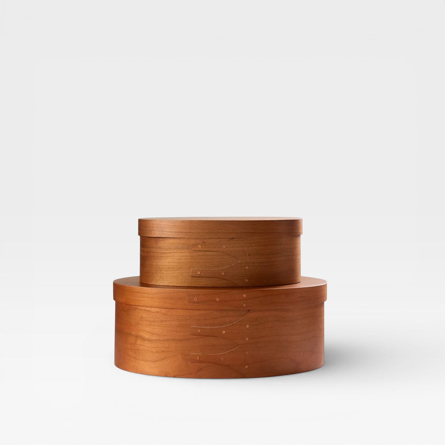 Shaker Oval Box – 2 Size Cherry Wood Storage