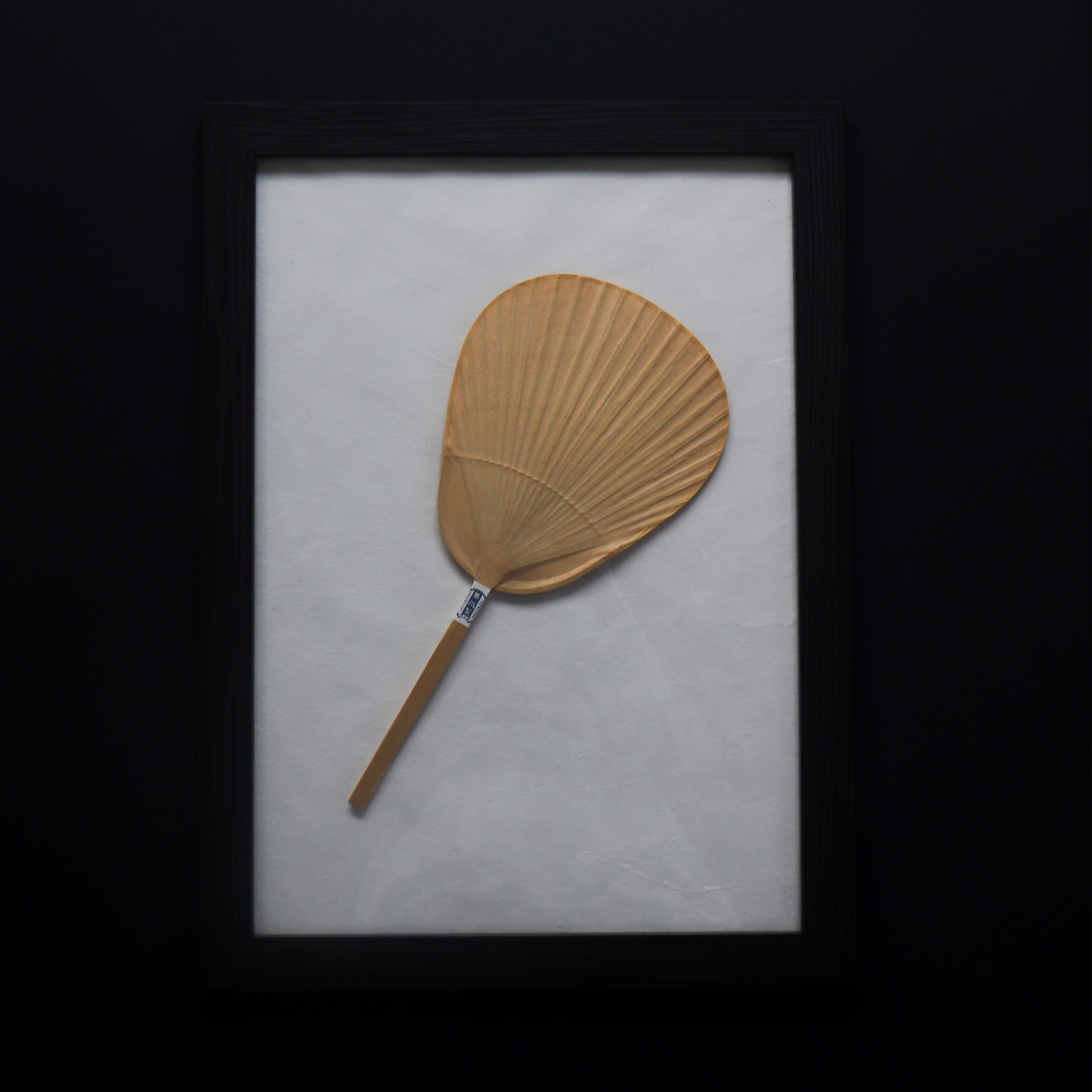Framed Kakishibu Uchiwa Wall Art