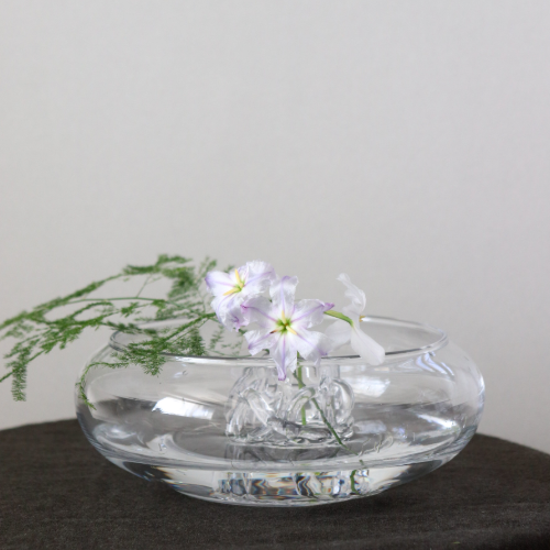 Handmade Glass Flower Holder by Shotaro Migaki