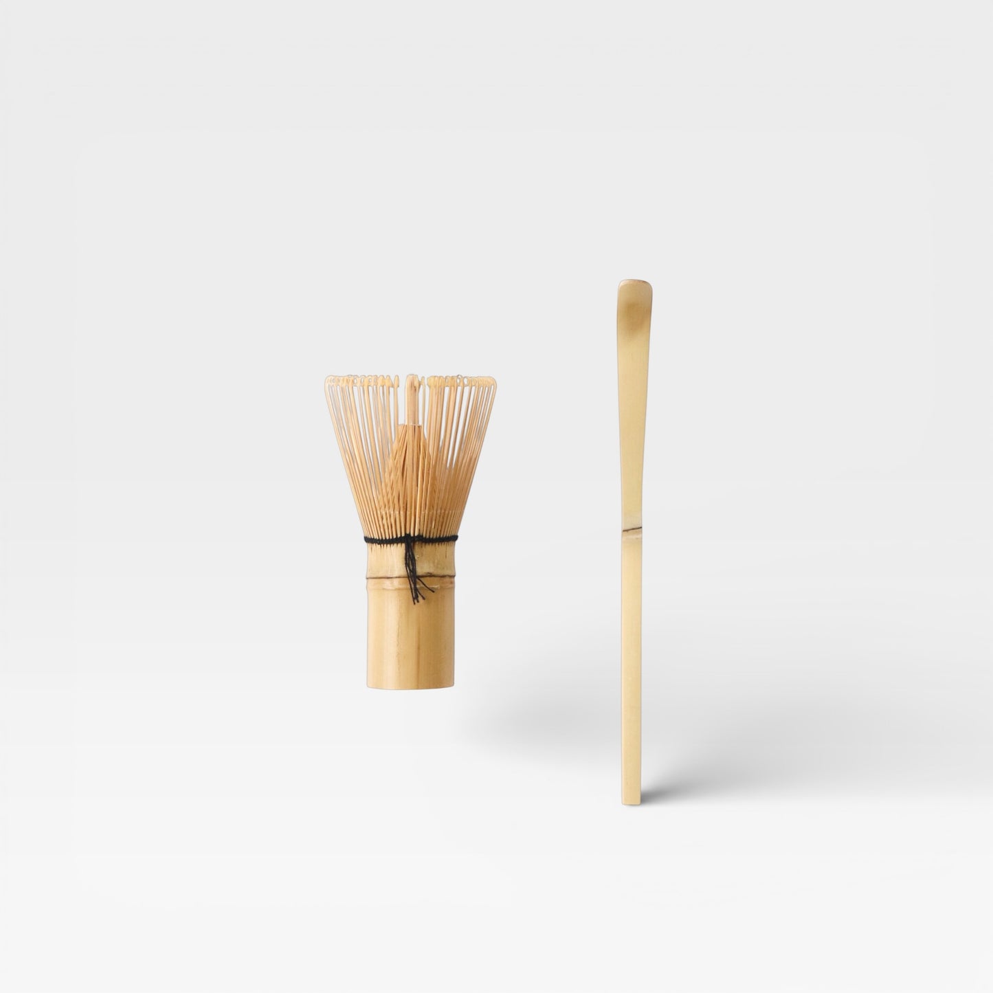 Minimalist Matcha Tool Set — Bamboo Whisk (Chasen) + Scoop (Chashaku)