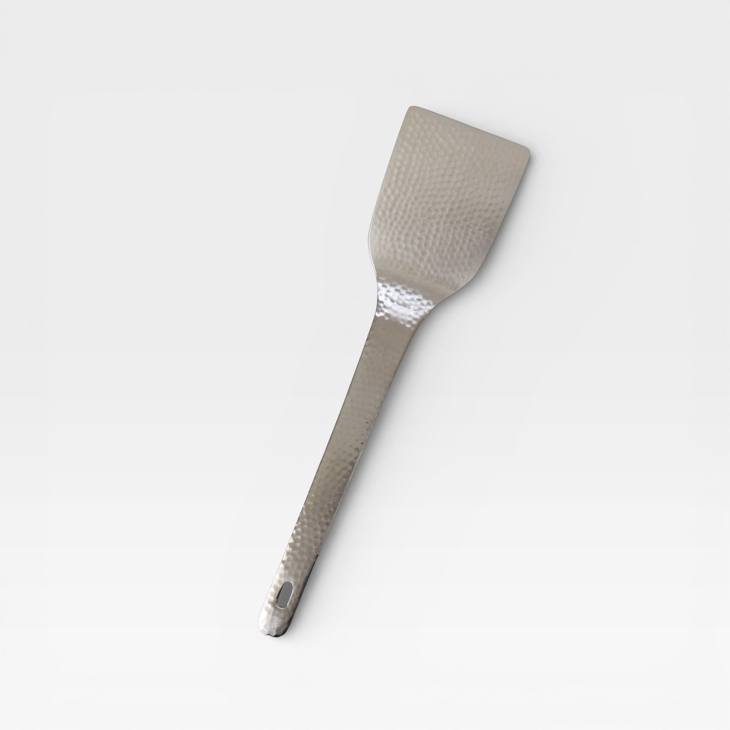 Japanese Nagomi Hammered Stainless Steel Okoshi Spatula, Tsubame-Sanjo