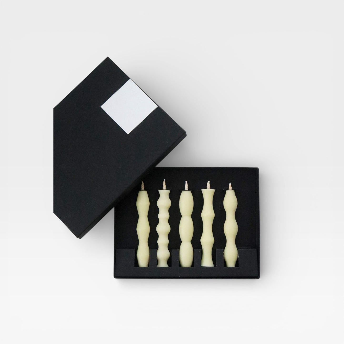 Modern Sculptural Japanese Warosoku Candle Set (5 Pieces)