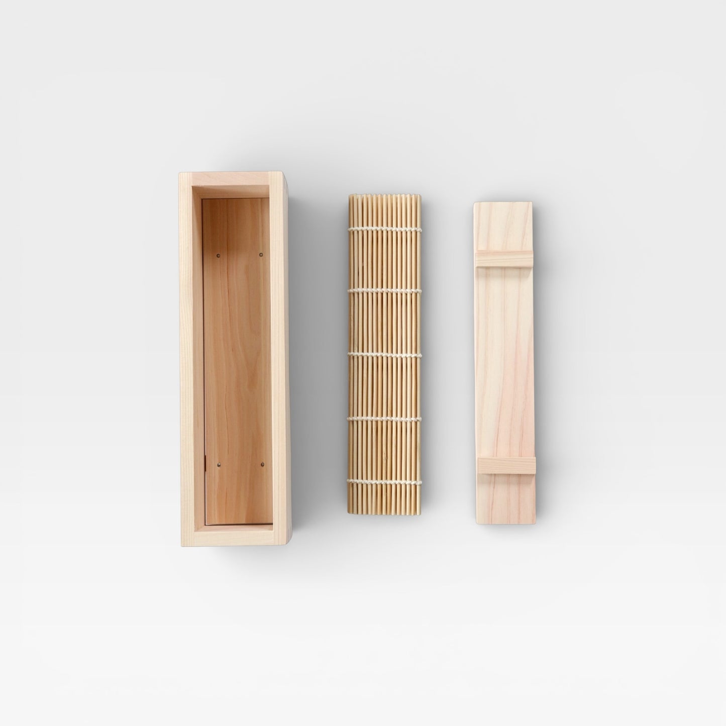 Japanese Wooden Sushi Rolling Set – Hinoki & Bamboo