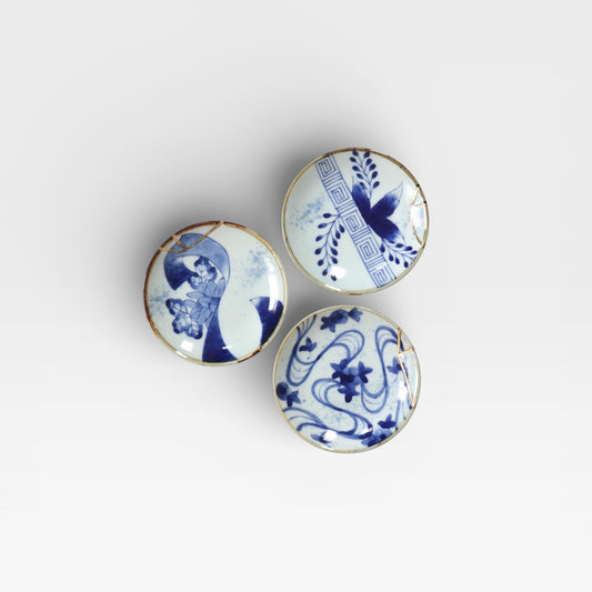 Japanese Imari Plate Inspired by Kintsugi