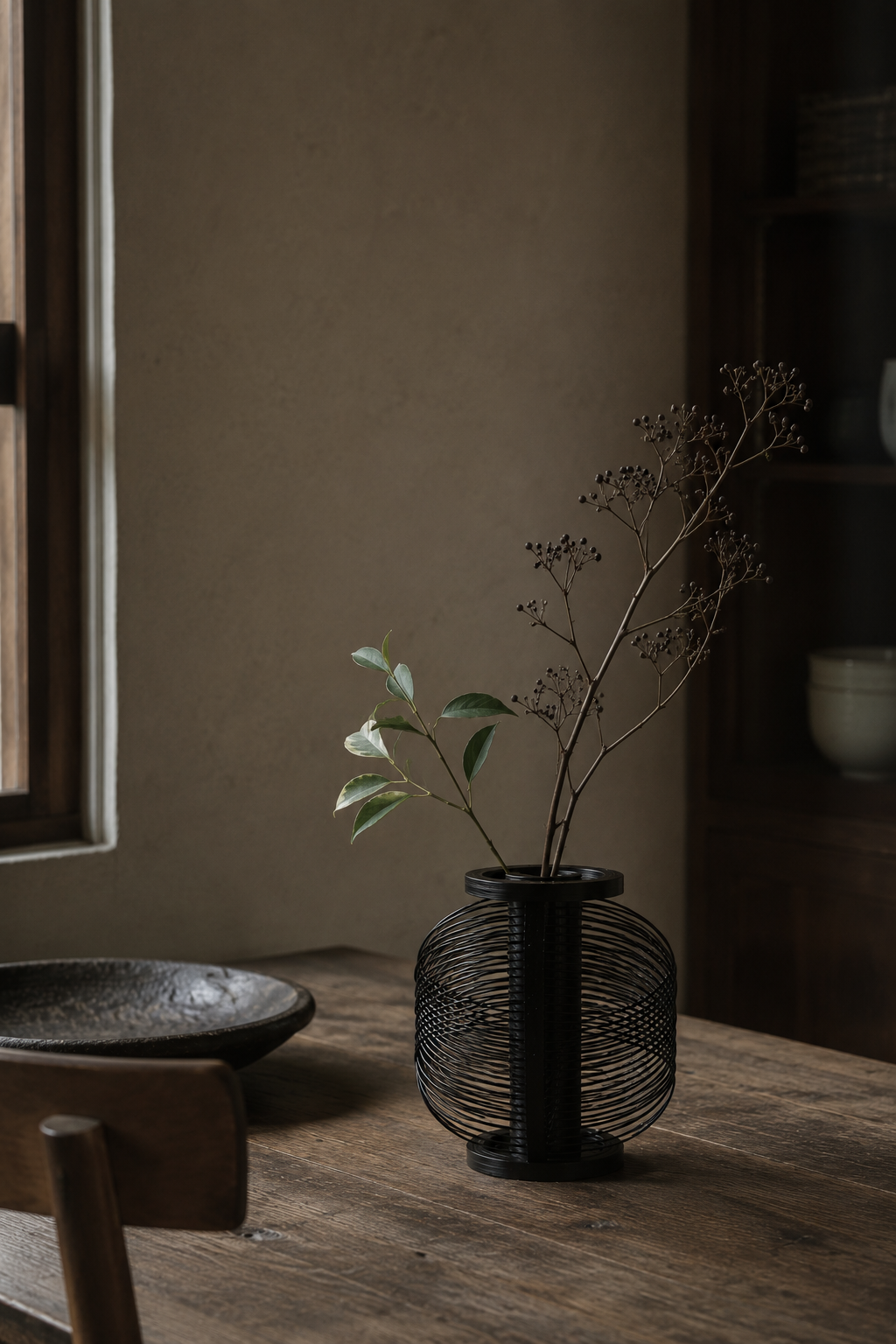 Japanese Bamboo Flower Vase