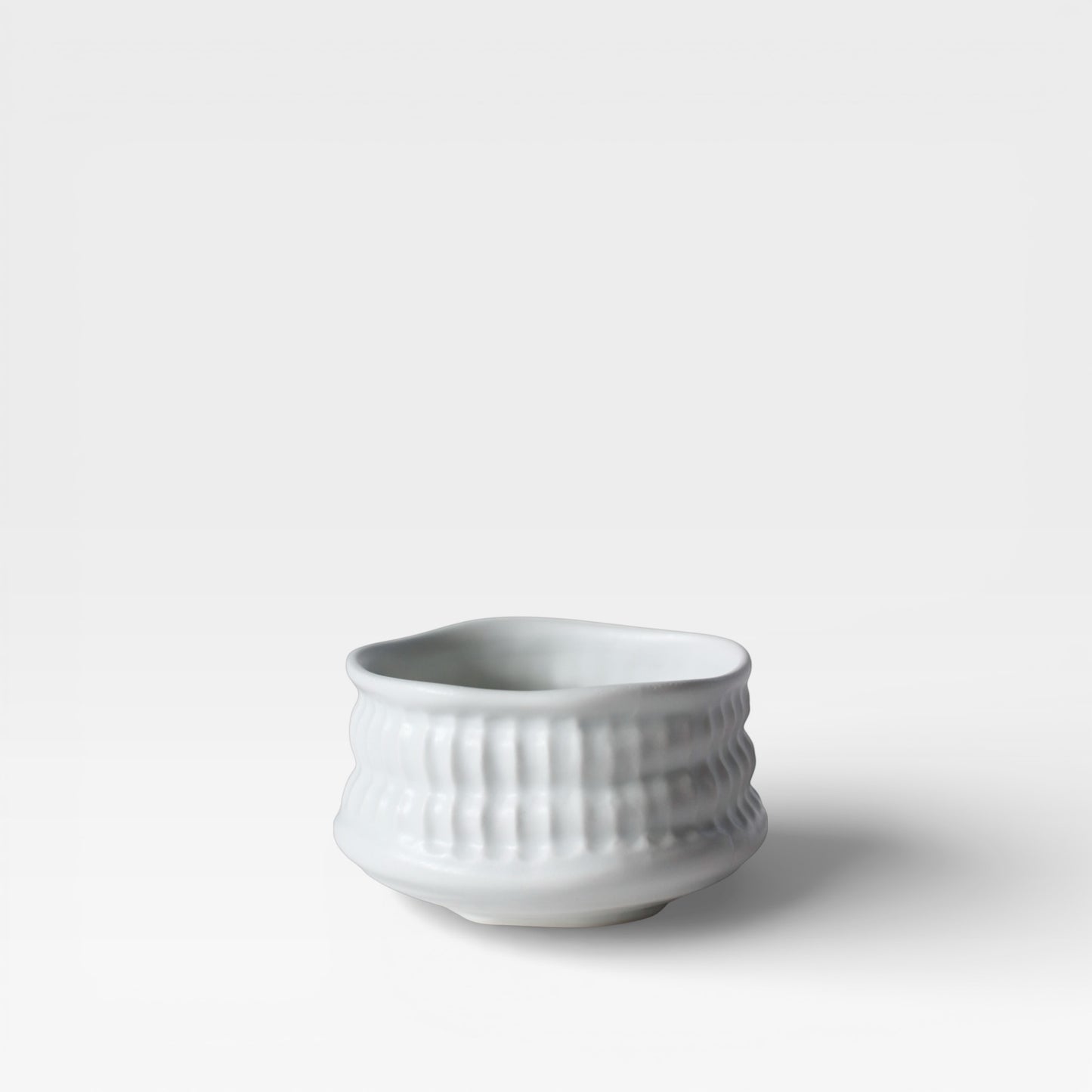 Mino Ware Matcha Bowl – White Glaze by Jinpo Kiln