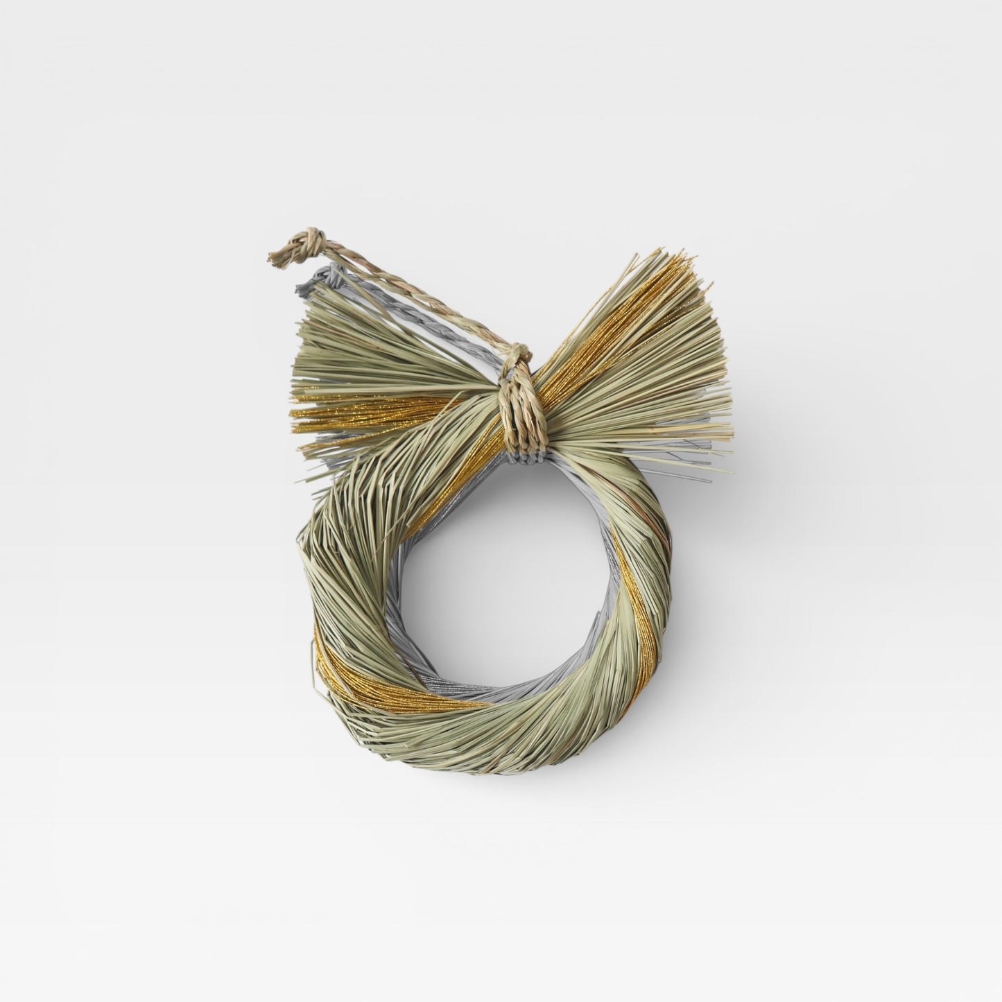 Japanese Shimenawa Wreath – Gold Mizuhiki Accent