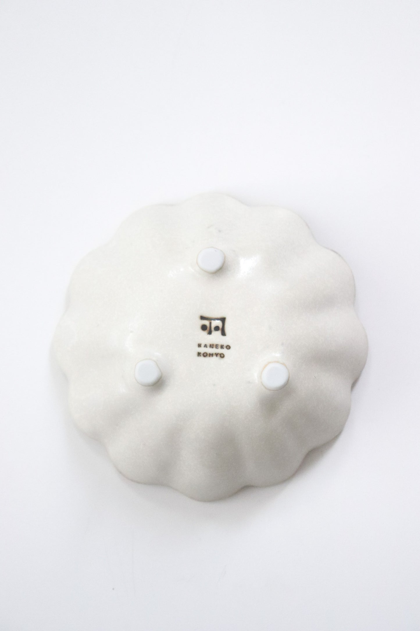 Japanese Rinka White Ceramic Bowls