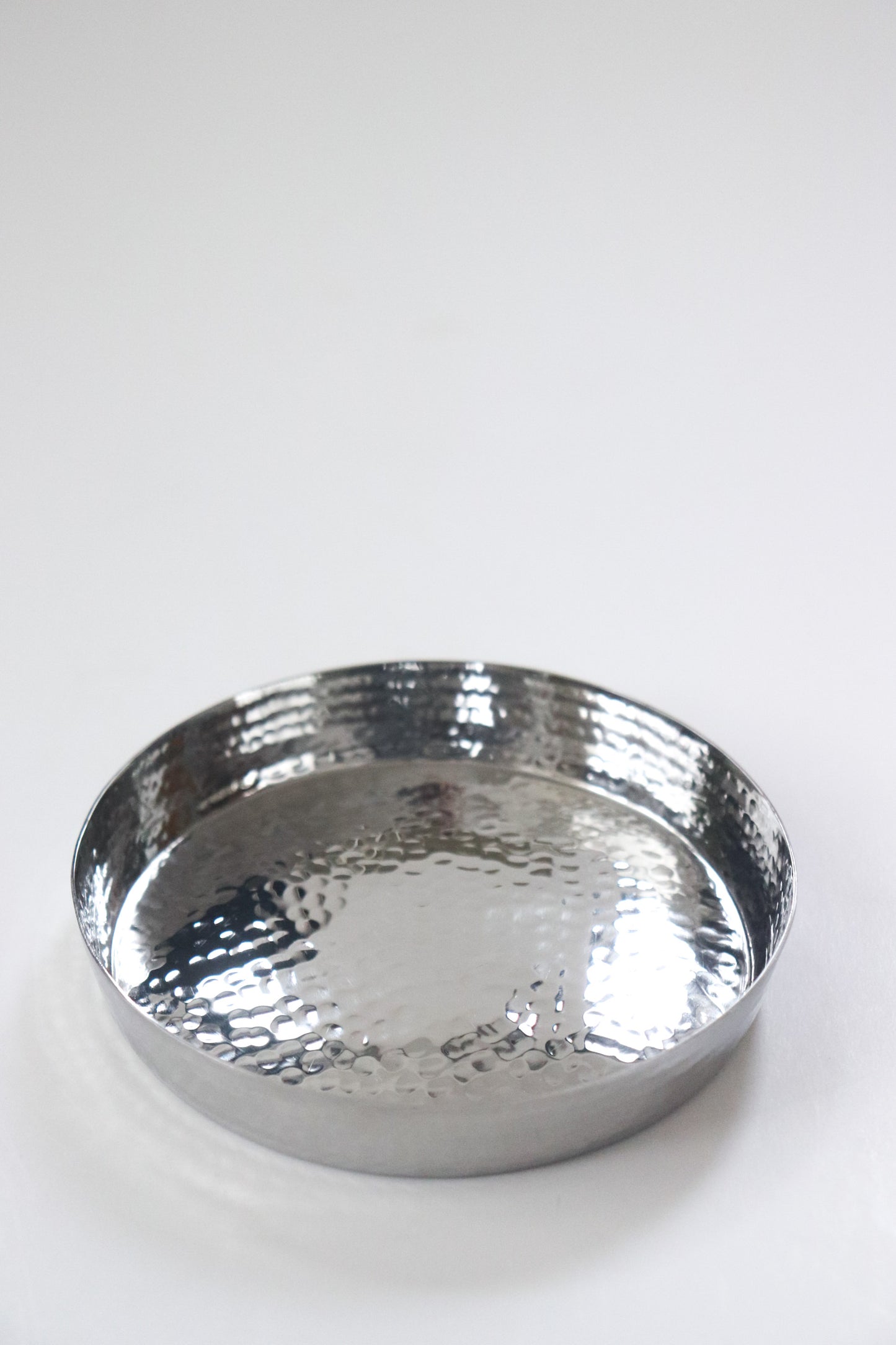 Hammered Stainless Steel Small Tray