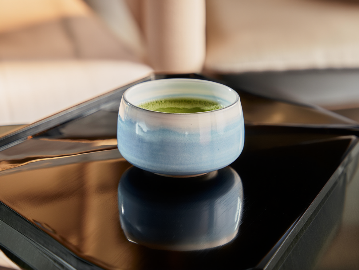 Hasami Ware Matcha Bowl “Haku gin”
