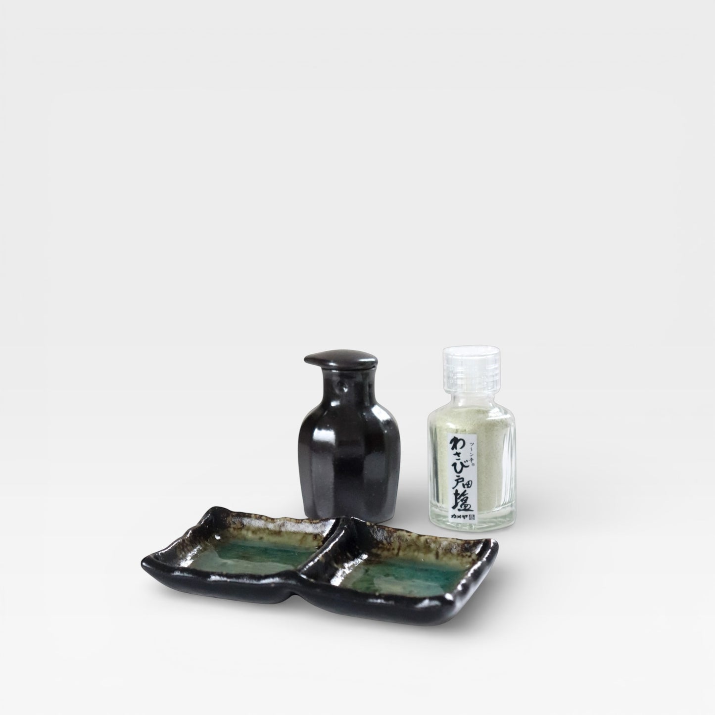 Japanese Wasabi Salt & Hasami Tableware Set