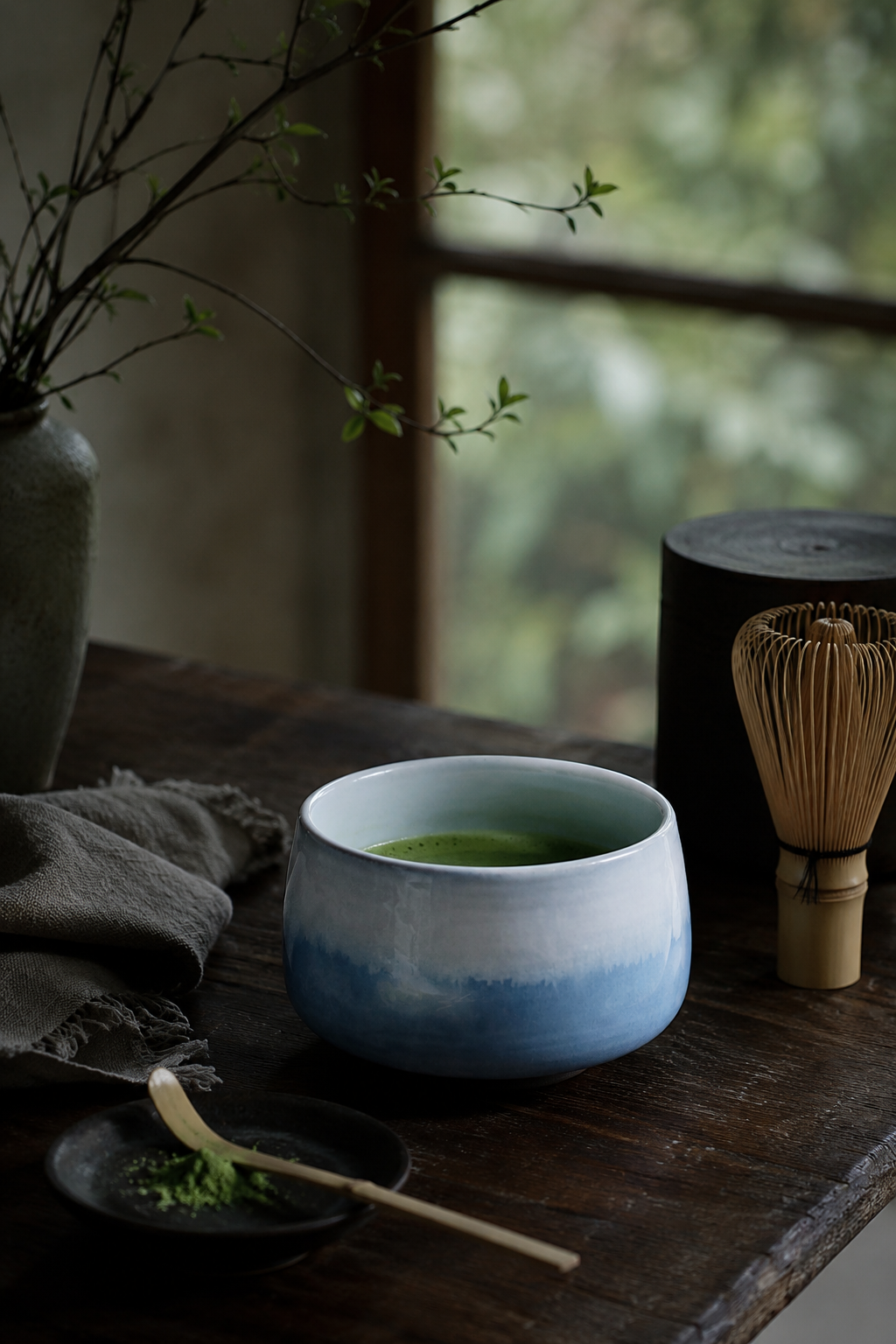 Hasami Ware Matcha Bowl “Haku gin”