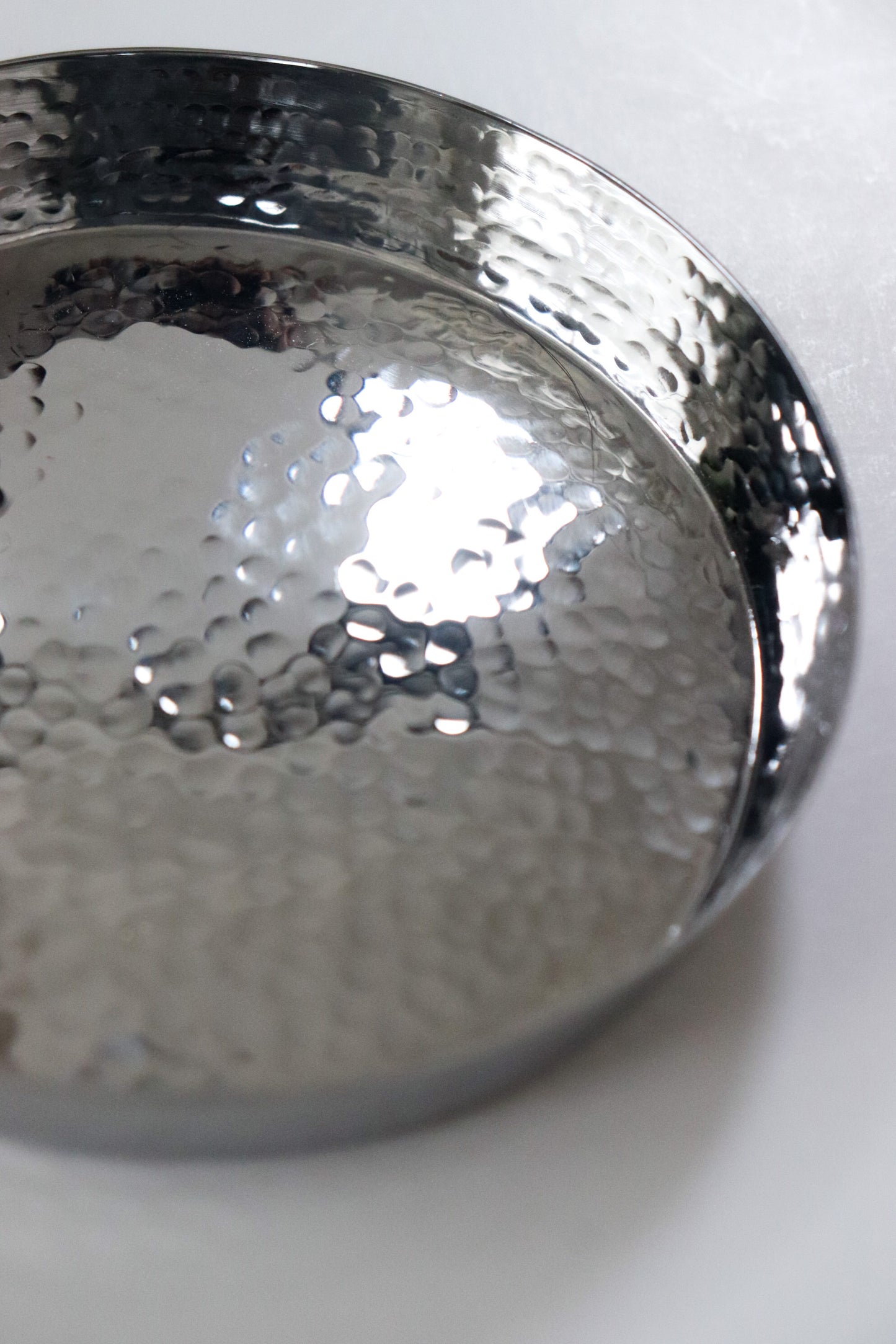 Hammered Stainless Steel Small Tray