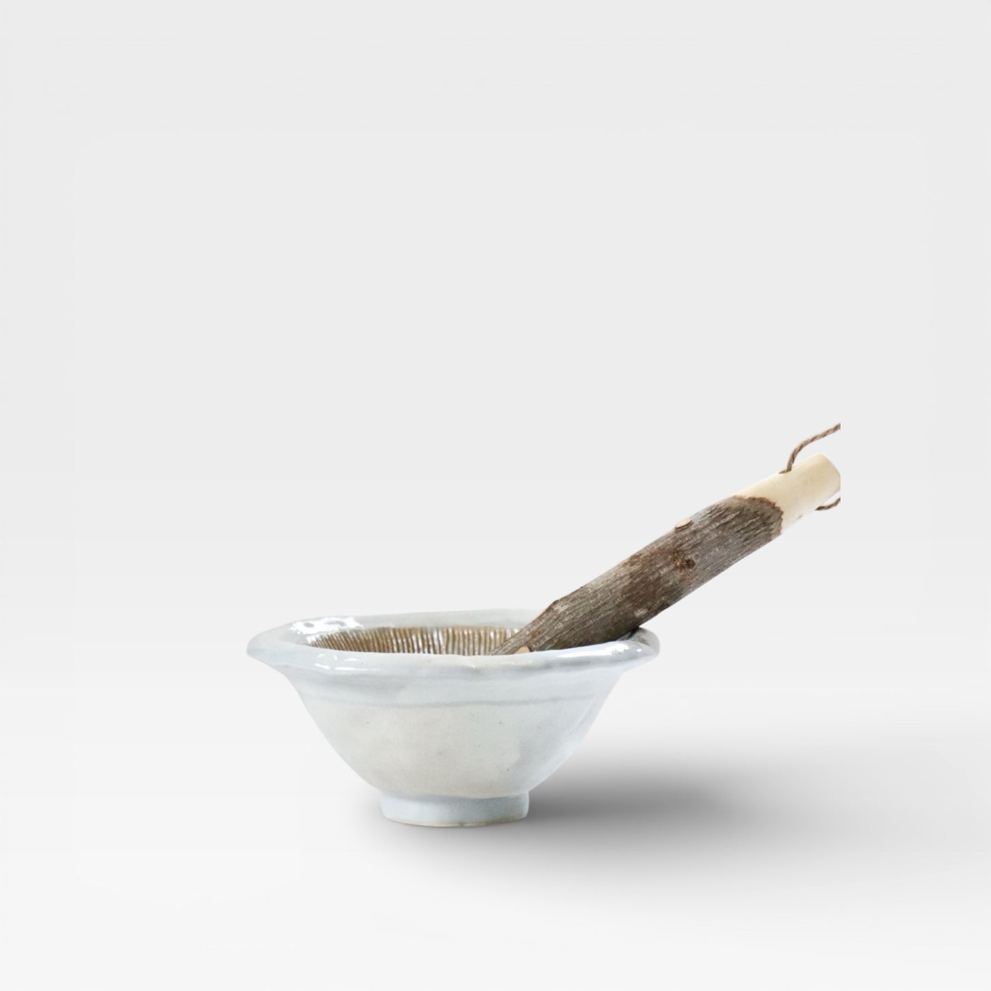 Japanese Shirokohiki Mortar & Pestle