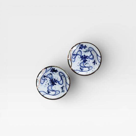 Japanese Imari Small Plate Inspired by Kintsugi