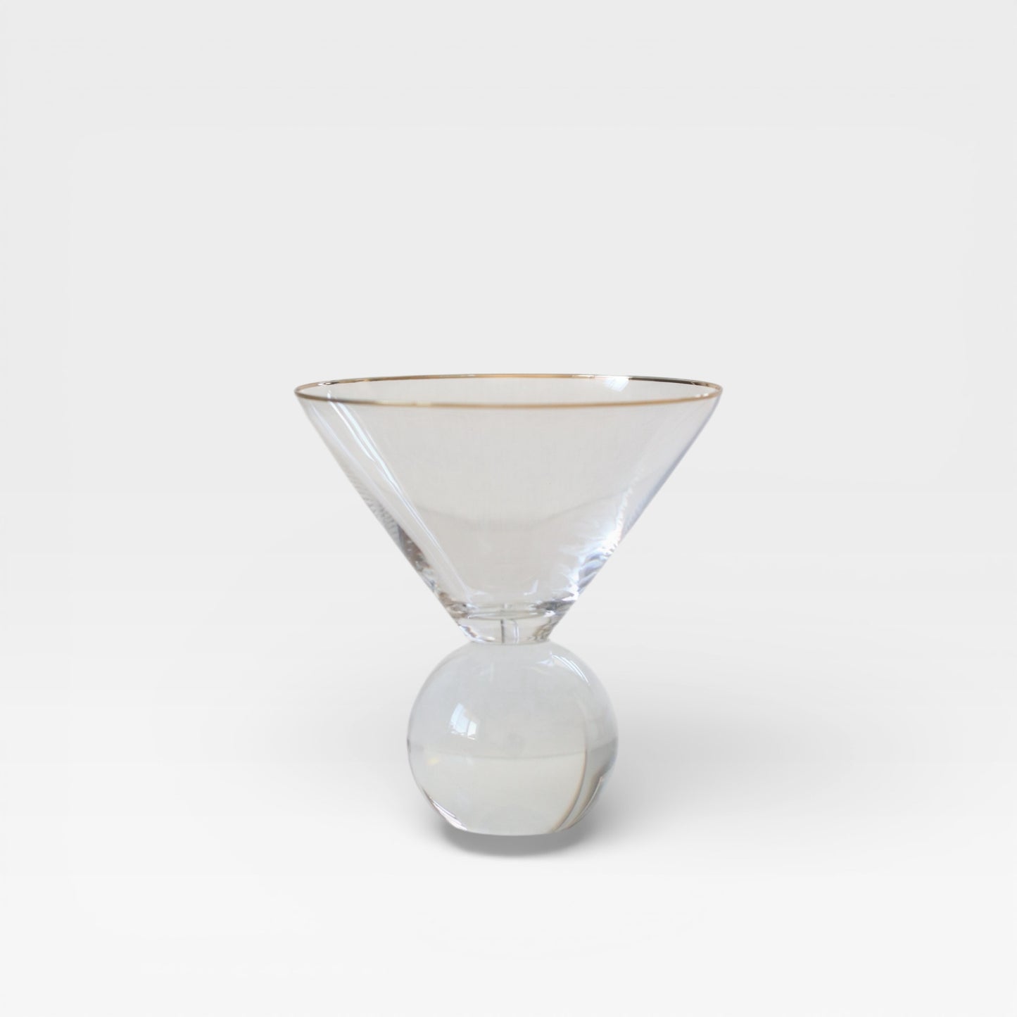 Gold Rim Glass Incense Holder