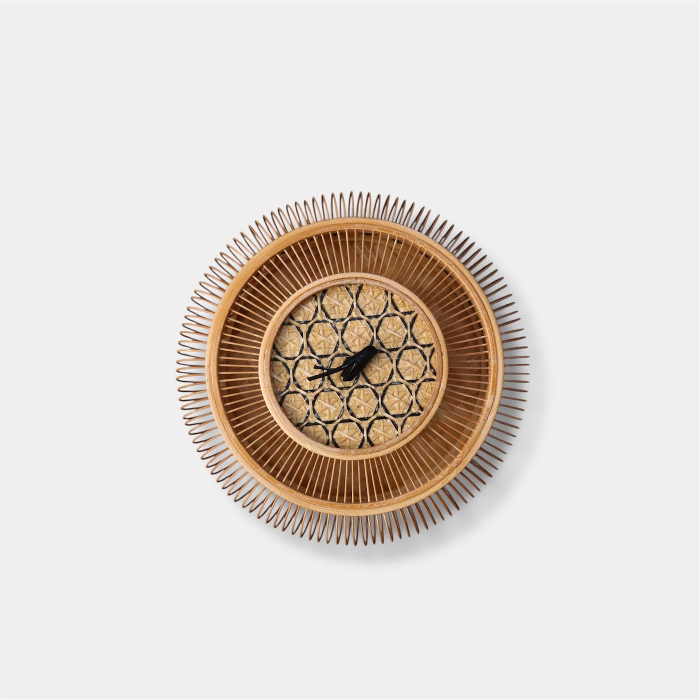 Suruga Bamboo Basket Vintage Japanese Takezaiku Handmade Storage Box