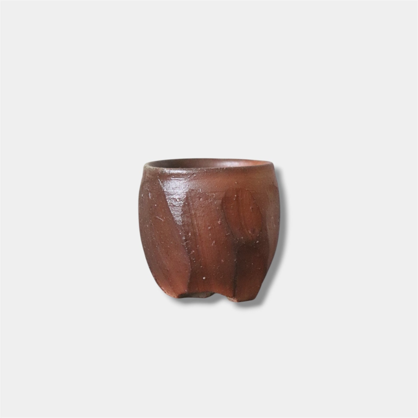 Japanese Bizen Ware Sake Cup Handmade Guinomi