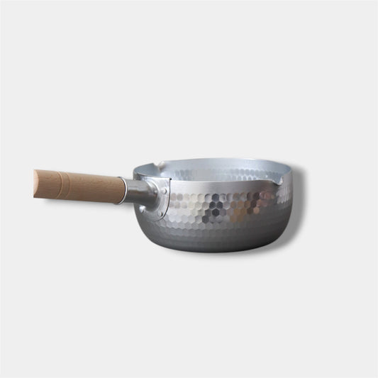 Japanese Yukihira Saucepan 20cm IH Compatible Aluminum Hammered Pot