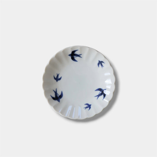 Japanese Mino Ware Swallow Plate