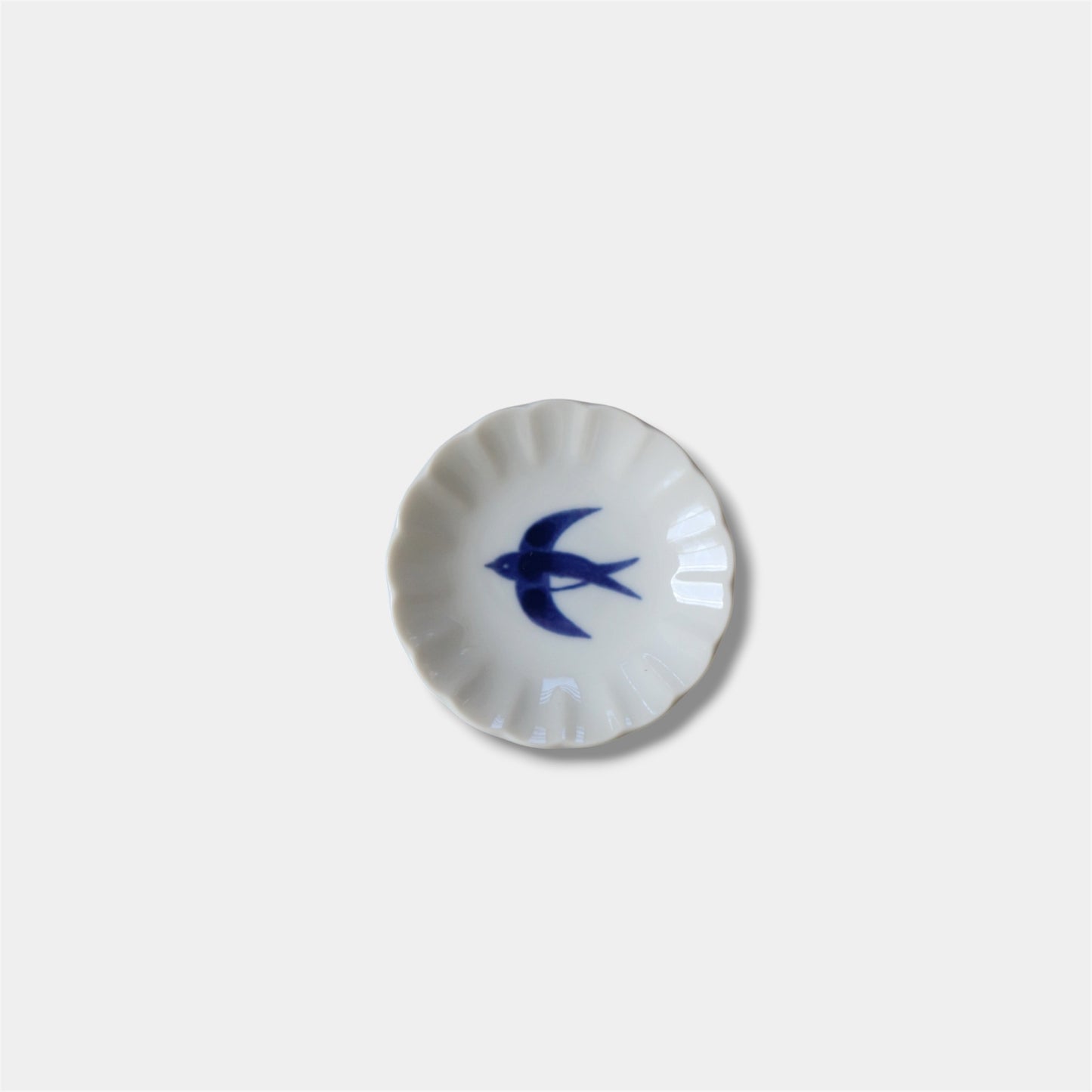 Japanese Mino Ware Swallow Mini Plate