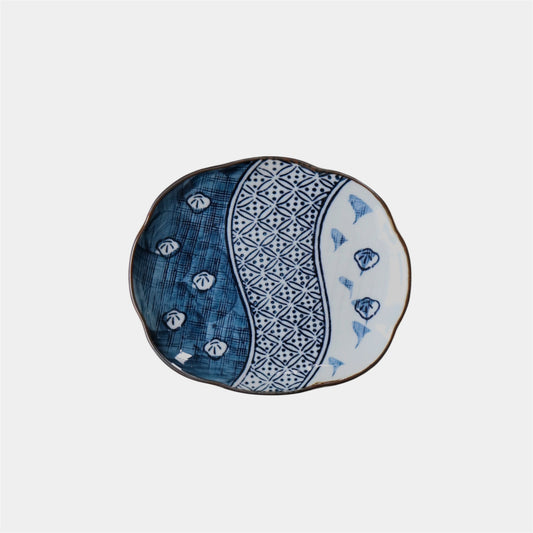 Japanese Blue & White Fruit Plate