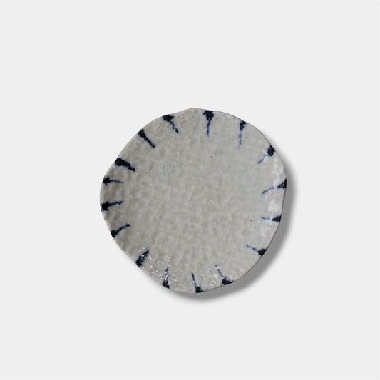 Japanese Seto Ware Tokusa Small Plate