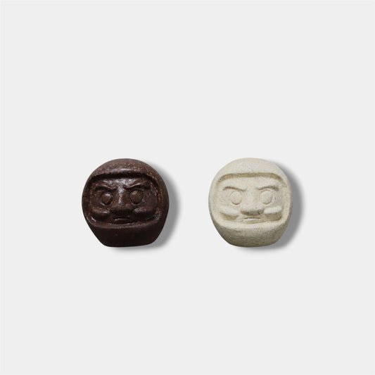 Japanese Upcycled Daruma Figurine – RE:DARUMA Food Stone Ornament