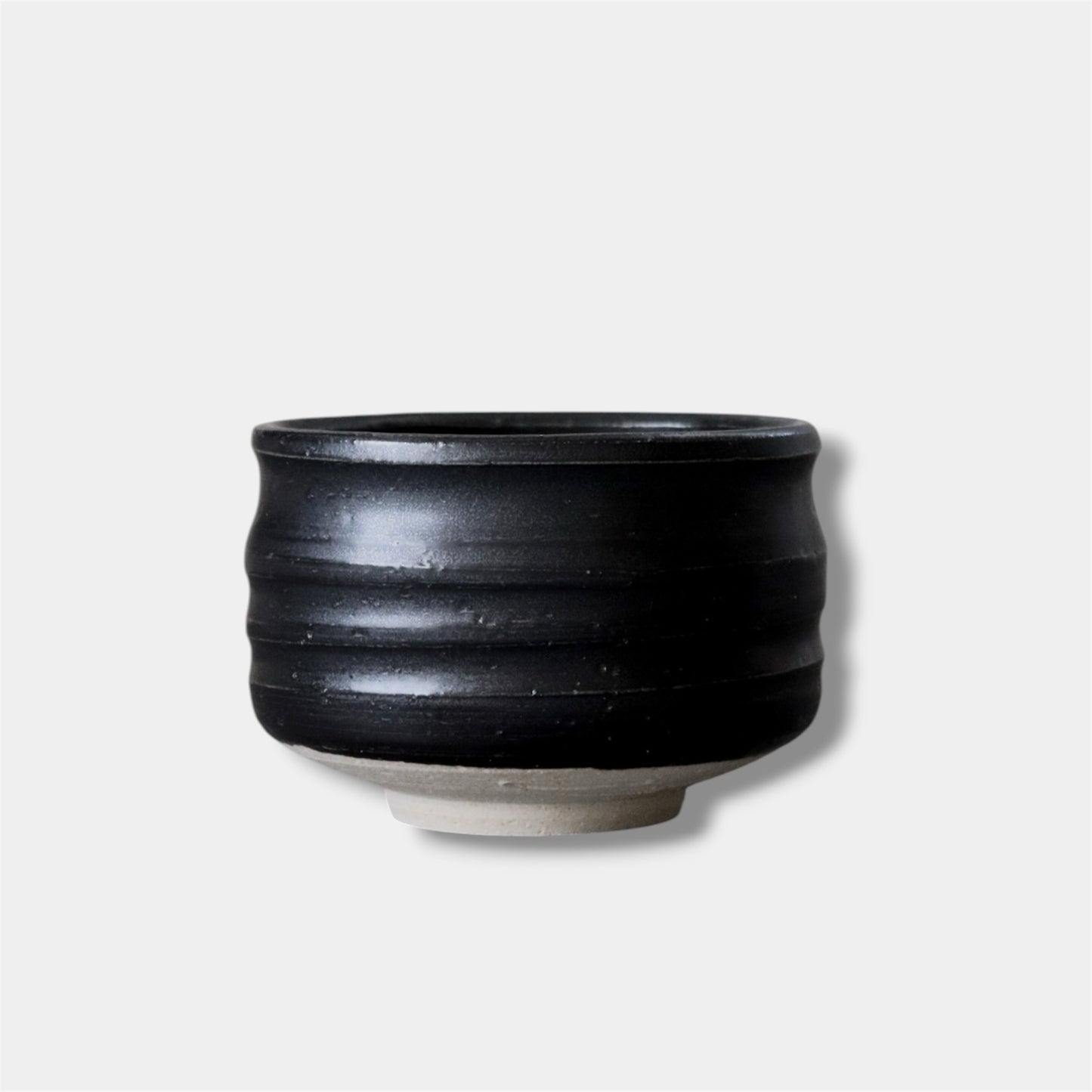 Japanese Mino Ware Black Matcha Bowl  Chawan
