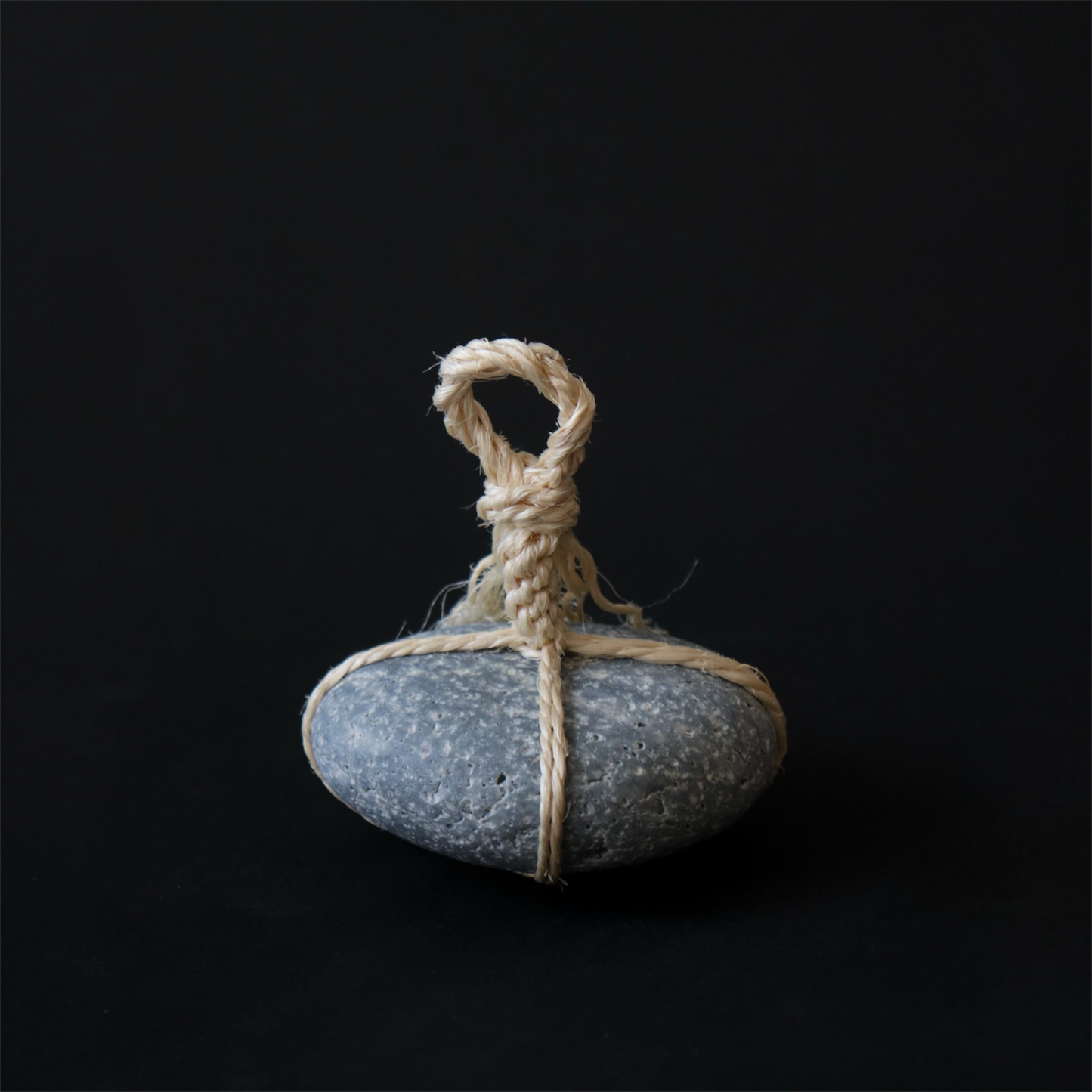 Japanese Sekimori Stone with Sisal Rope