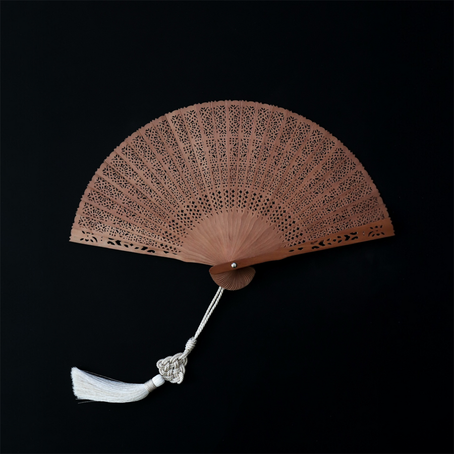 Vintage Japanese Sandalwood Folding Fan No. 01