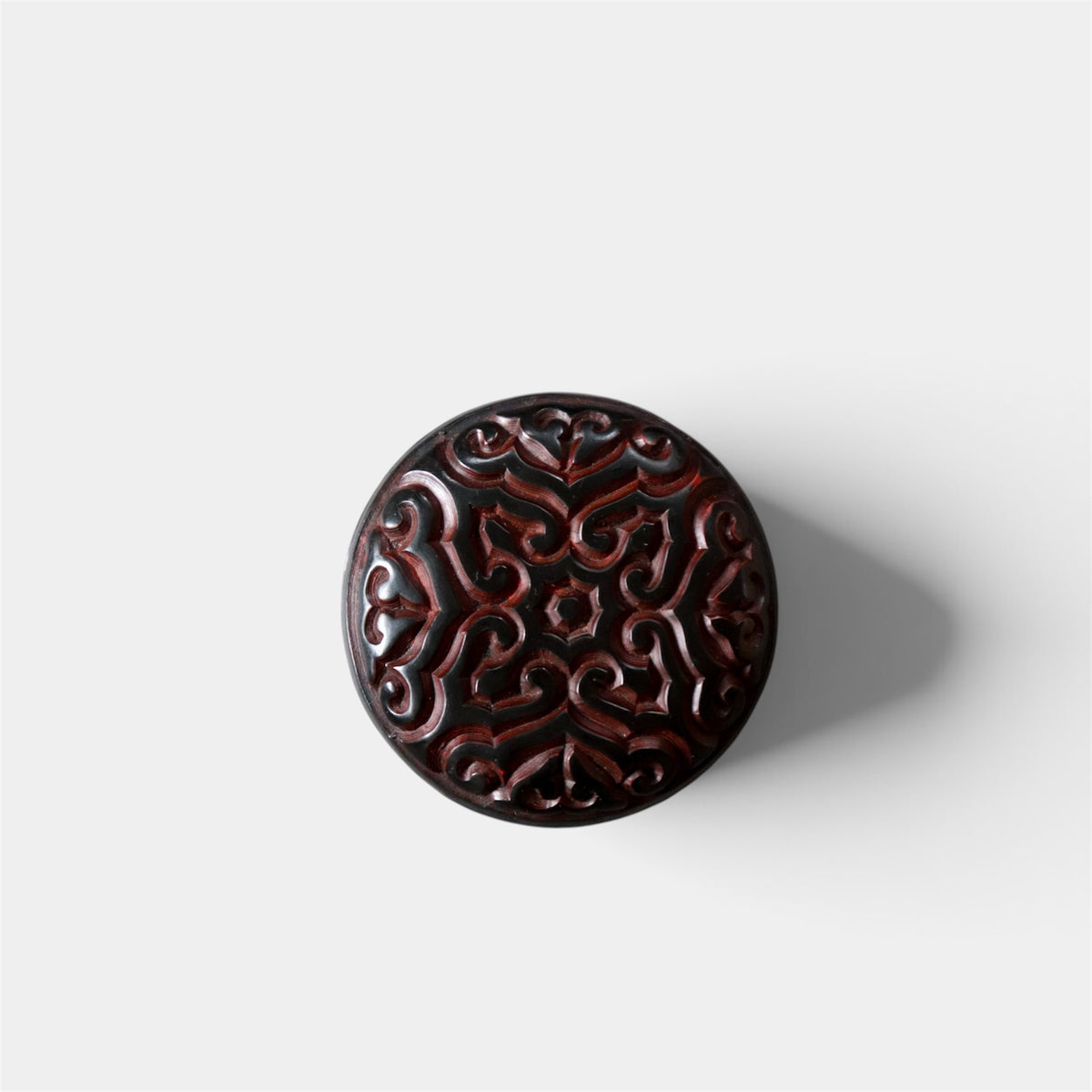 Vintage Japanese Carved Kogo Incense Container