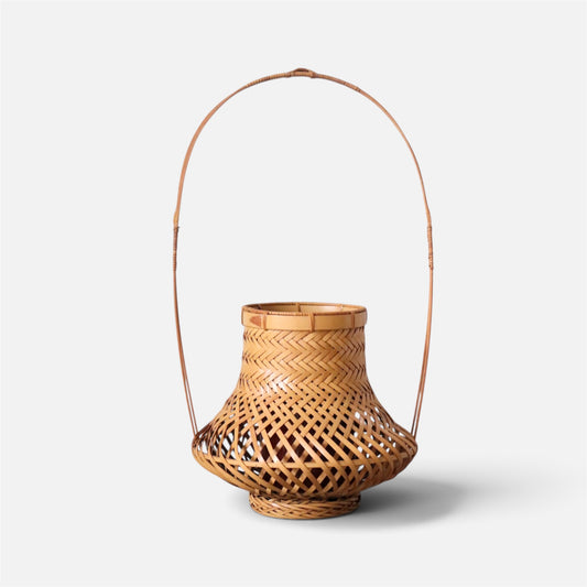 Vintage Japanese Bamboo Hanakago Ikebana Flower Basket