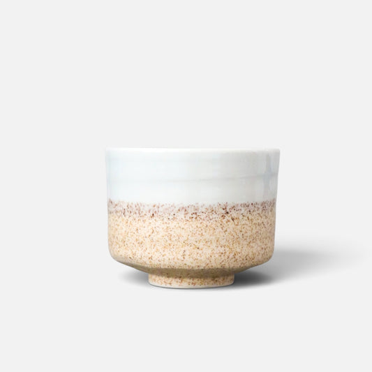 Japanese Mini Matcha Bowl, Celadon Two-Tone Glaze Chawan