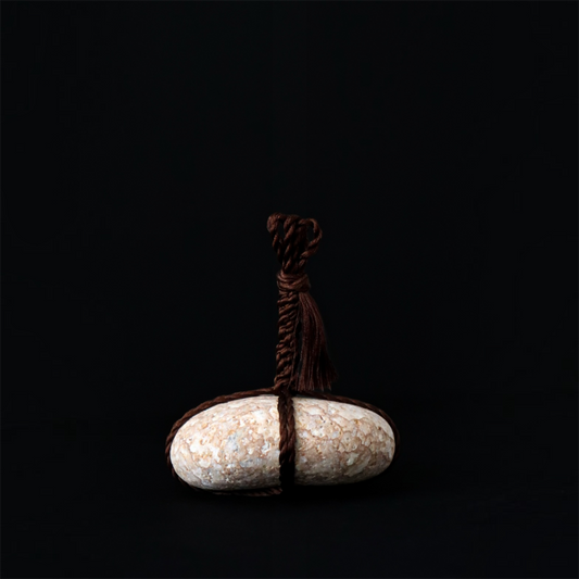 Japanese Sekimori Stone Himekawa Yakuseki Stone×Silk cord