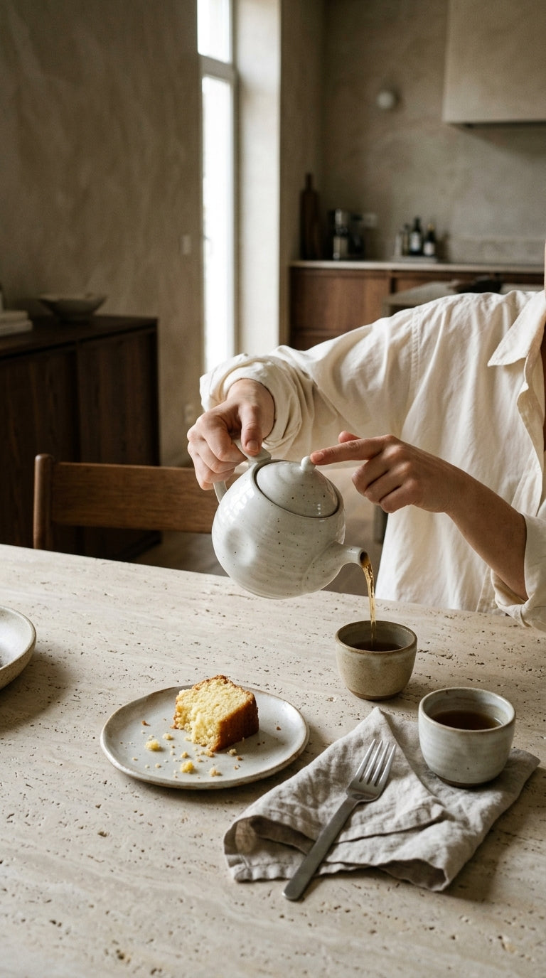 Japanese Mino Ware White Ceramic Teapot with Strainer 500ml
