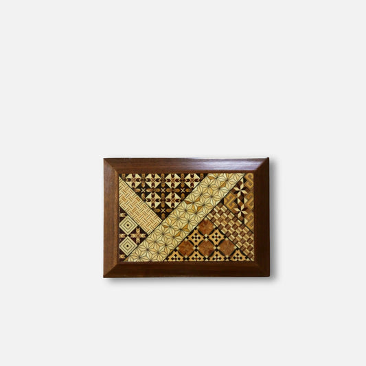 Vintage Hakone Yosegi Jewelry Box with Mirror