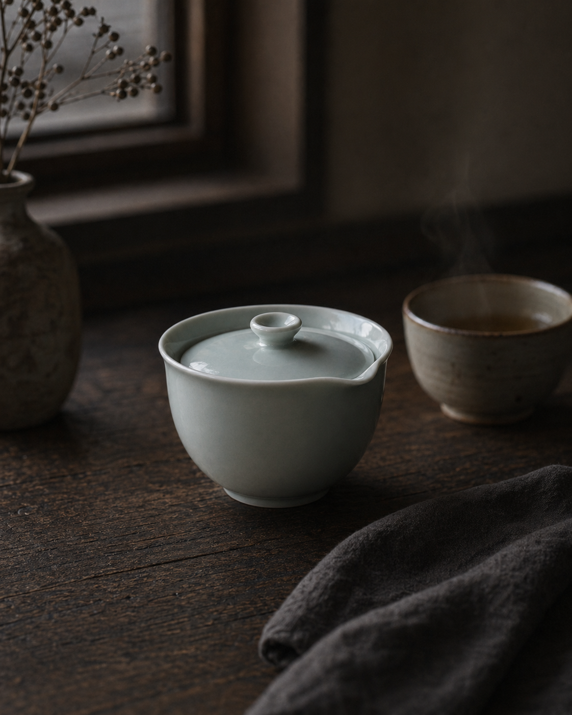 Japanese Seihaku Porcelain Houhin Teapot with Gift Box
