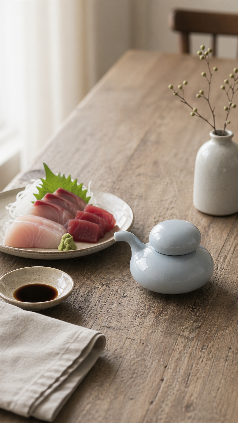 Japanese Hasami ware Hakusan Porcelain Soy Sauce Dispenser