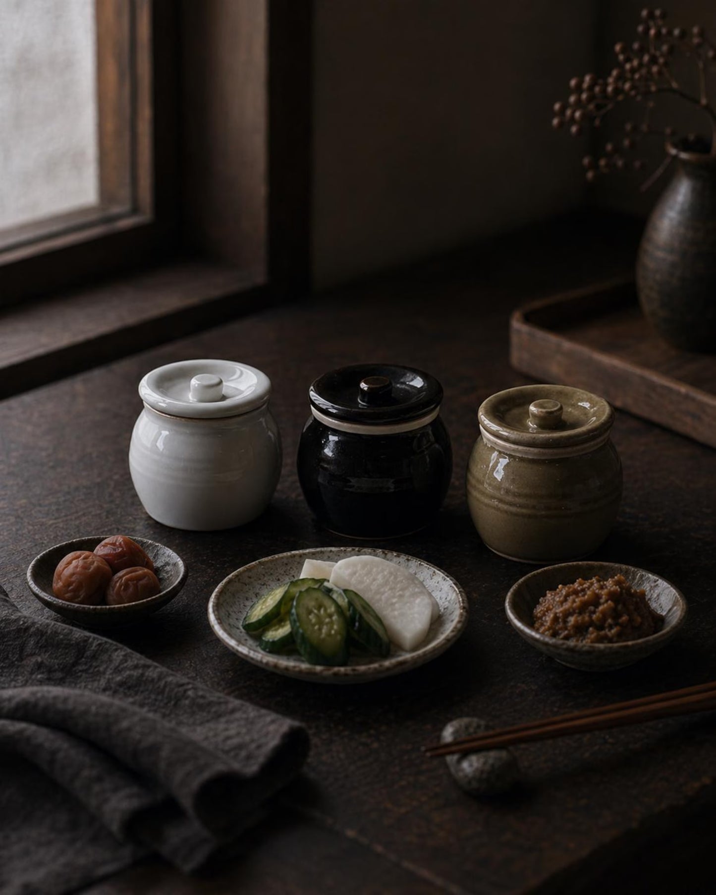 Japanese Handcrafted Ceramic Crock – Tajimi Kiln, 180 ml