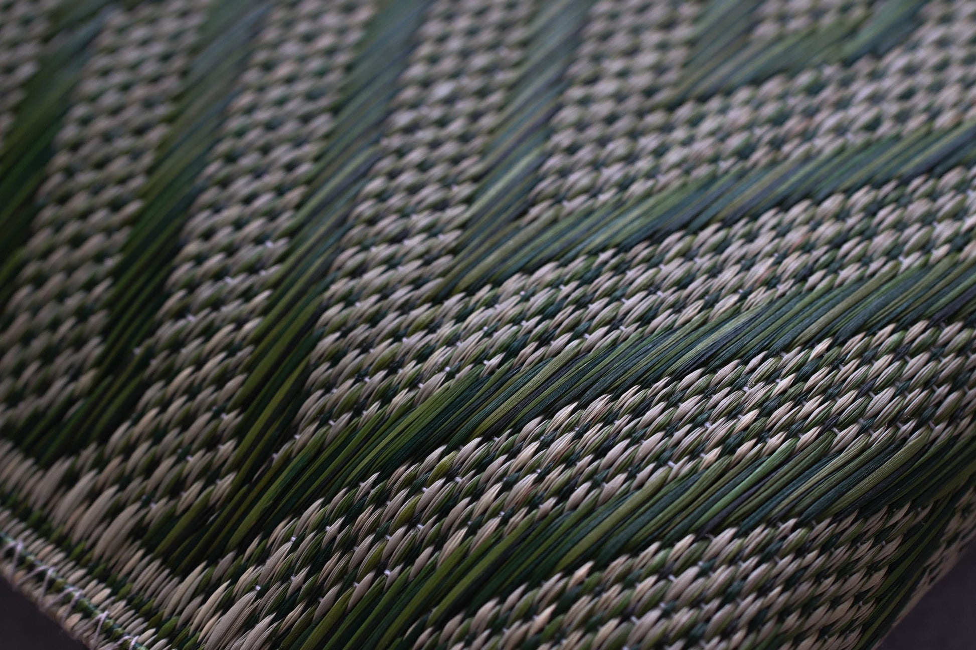 2-Piece Igusa Tatami Cushion Set | Authentic Japanese Woven Zabuton | Minimalist Green Floor Decor | Made in Japan