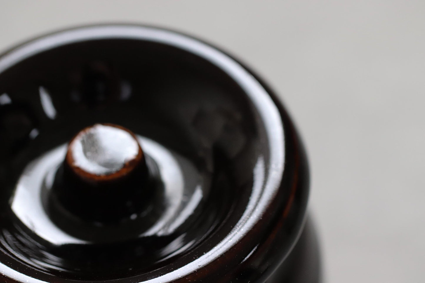 Japanese Ceramic Storage Jar 360 ml– Black Glaze | Handmade by 13th-Generation Tajimi Kiln | Pickle Jar | Traditional Japanese Pottery