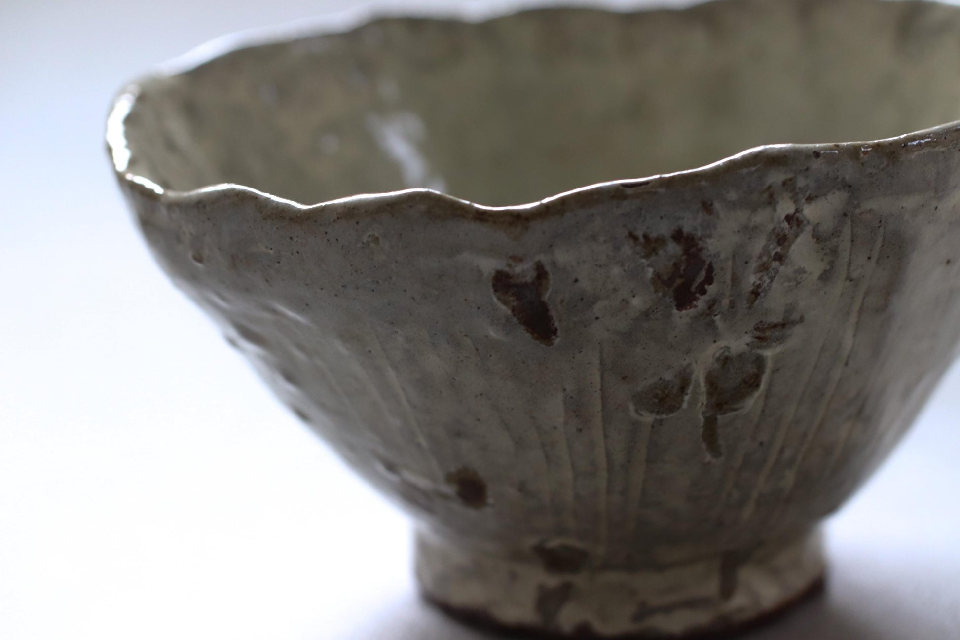 Handcrafted Japanese Pottery Bowl | Wabi-Sabi Chawan Style Artisan Work | Rustic Glazed Ceramic Art | Unique One-of-a-Kind Piece