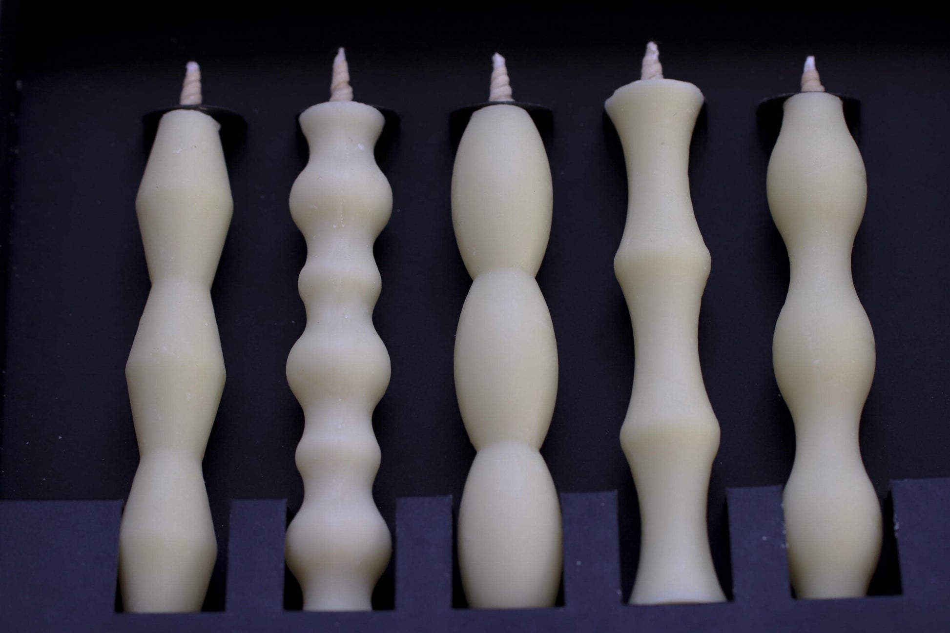 Japanese Warosoku Candles Set of 5 | Handmade Botanical Shape Candles | Natural Plant Wax | Modern Japanese Gift | Made in Noto Japan